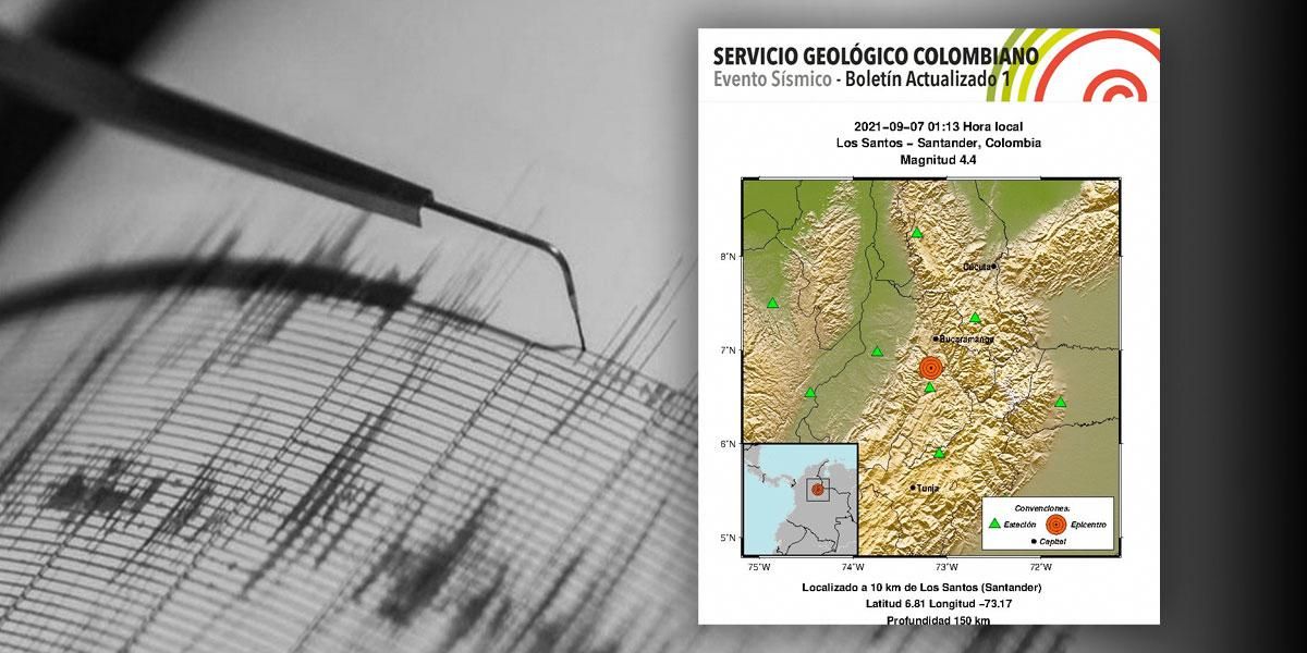 Reportan fuerte sismo con epicentro en Santander