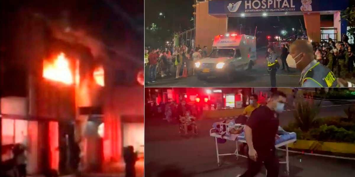 Declarada alerta roja hospitalaria tras incendio en hospital departamental de Villavicencio