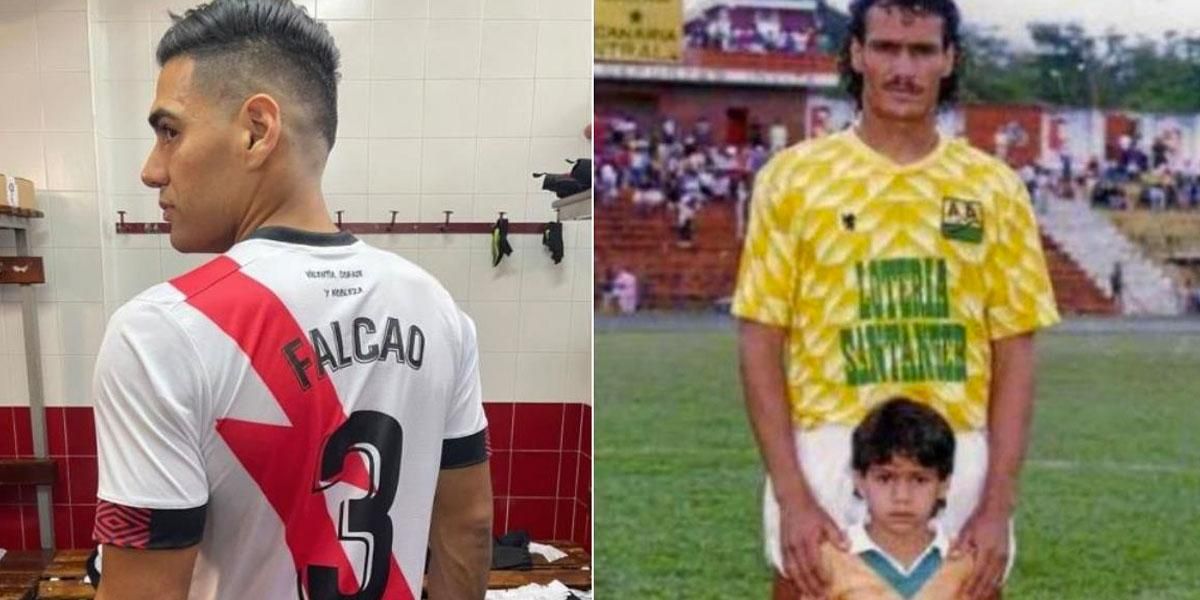 Falcao rinde homenaje a su padre con número de camiseta en el Rayo Vallecano