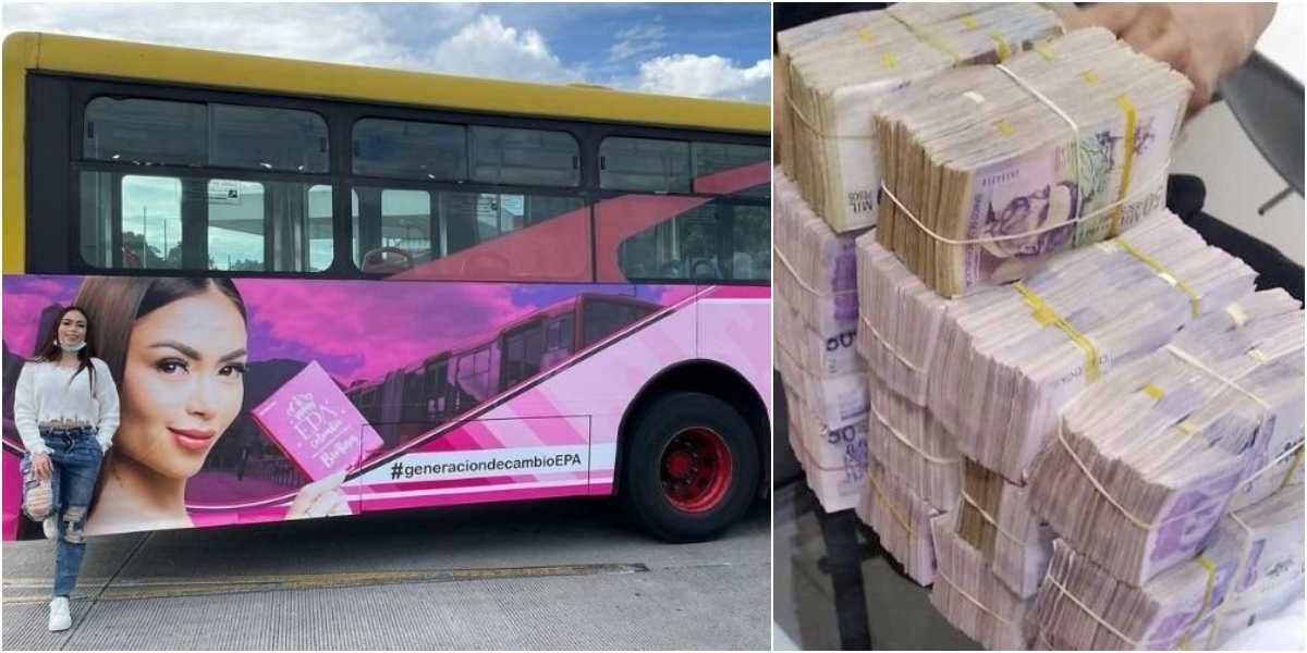 cuanto pago costo valor epa colombia publicidad keratinas transmilenio buses