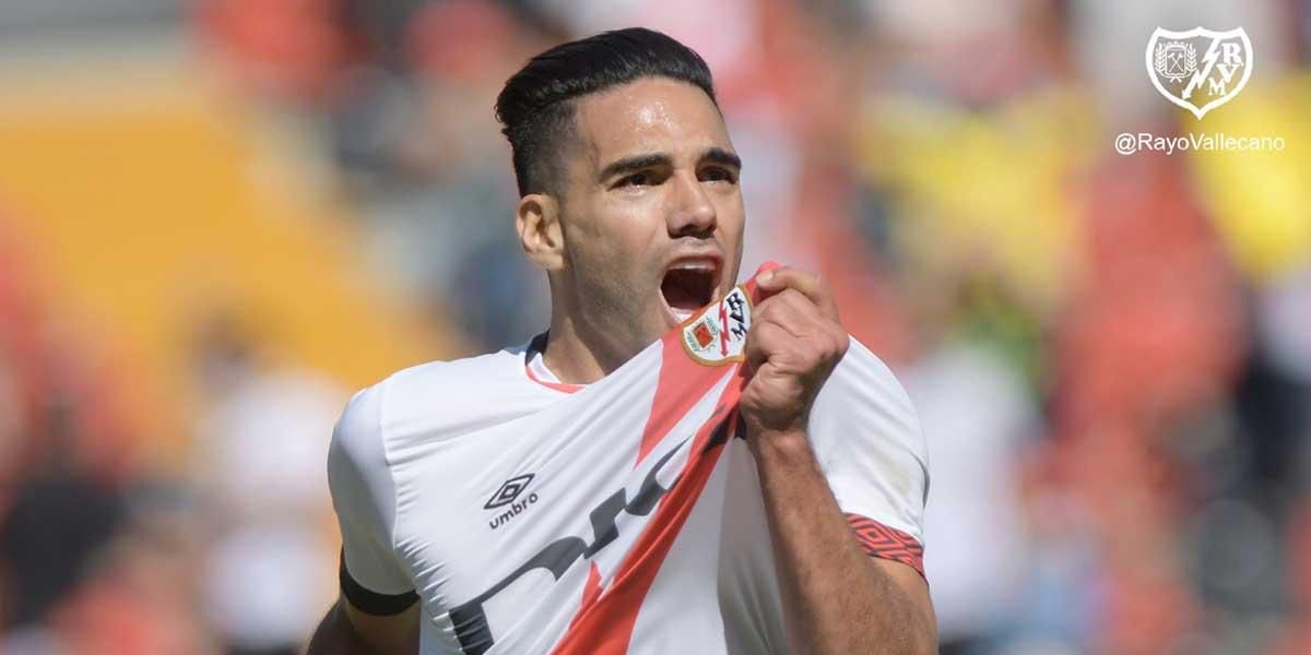 Rugió el ‘Tigre’ en España: Falcao debutó con golazo en el Rayo Vallecano