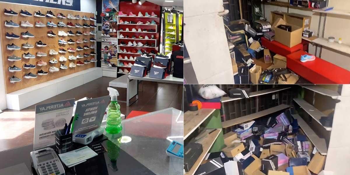 Millonario robo a almacén de calzado en el sur de Bogotá