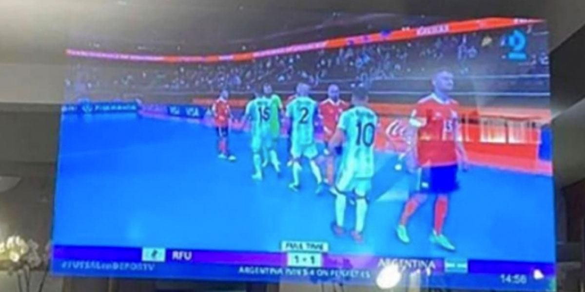 El misterio que desató el televisor en el que Messi vio un partido de futsal: cómo funciona