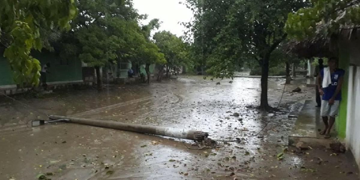 Torrencial aguacero dejó graves emergencias en varias poblaciones del Cesar, Bolívar y sur del Magdalena