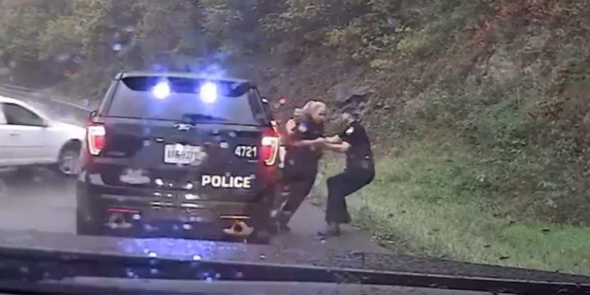 (Video) Los rápidos reflejos de un policía salvaron la vida de su compañera