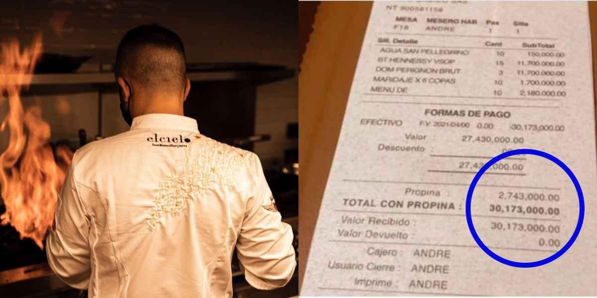 Restaurante ‘El Cielo’ revela la verdad por reclamo de una cuenta de 30 millones de pesos