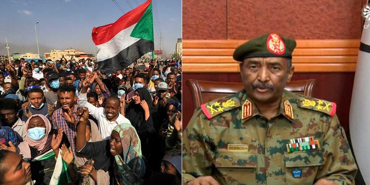Ejército de Sudán da un golpe de Estado y disuelve el Gobierno de transición