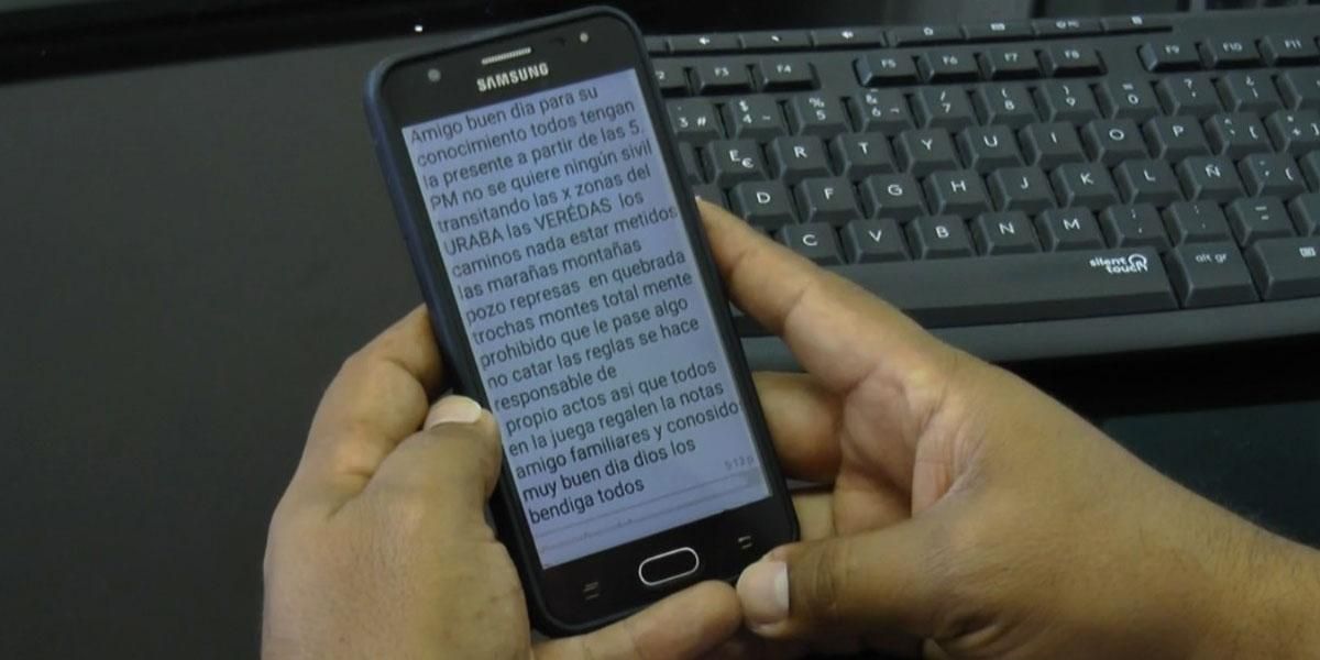 Alerta en Urabá por amenazas por WhatsApp tras captura de ‘Otoniel’