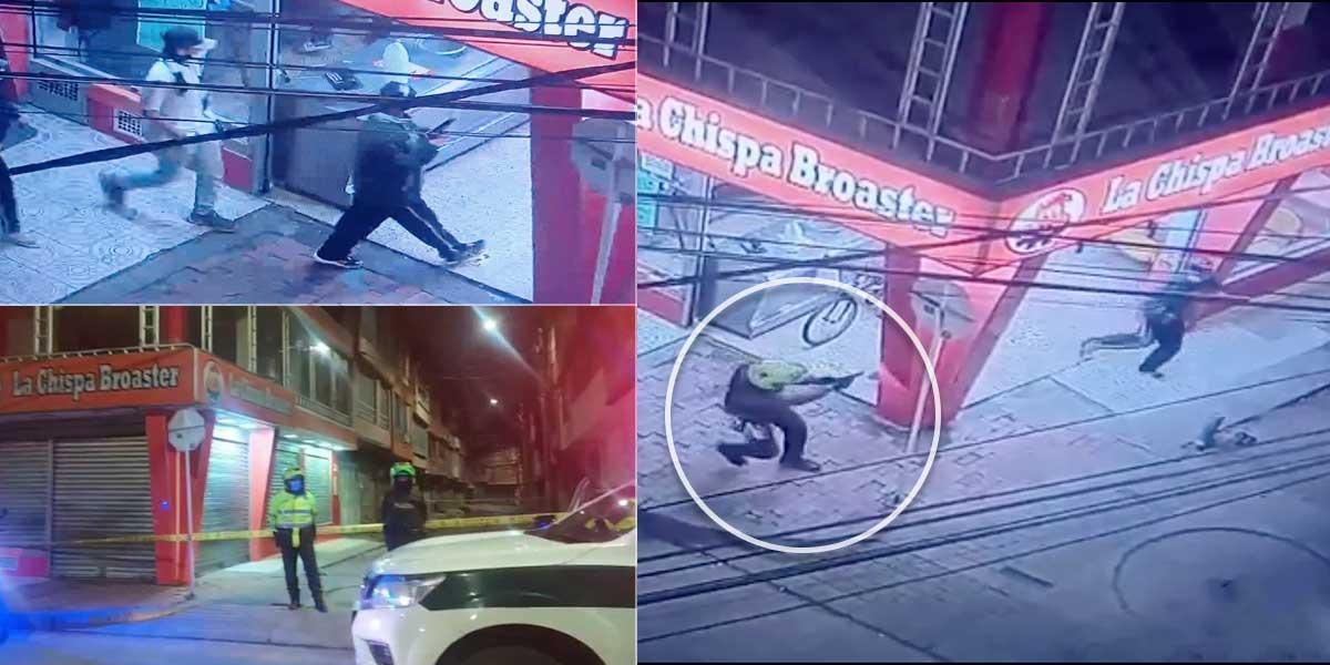 (Video) Policía frustró un robo en un restaurante en Bogotá