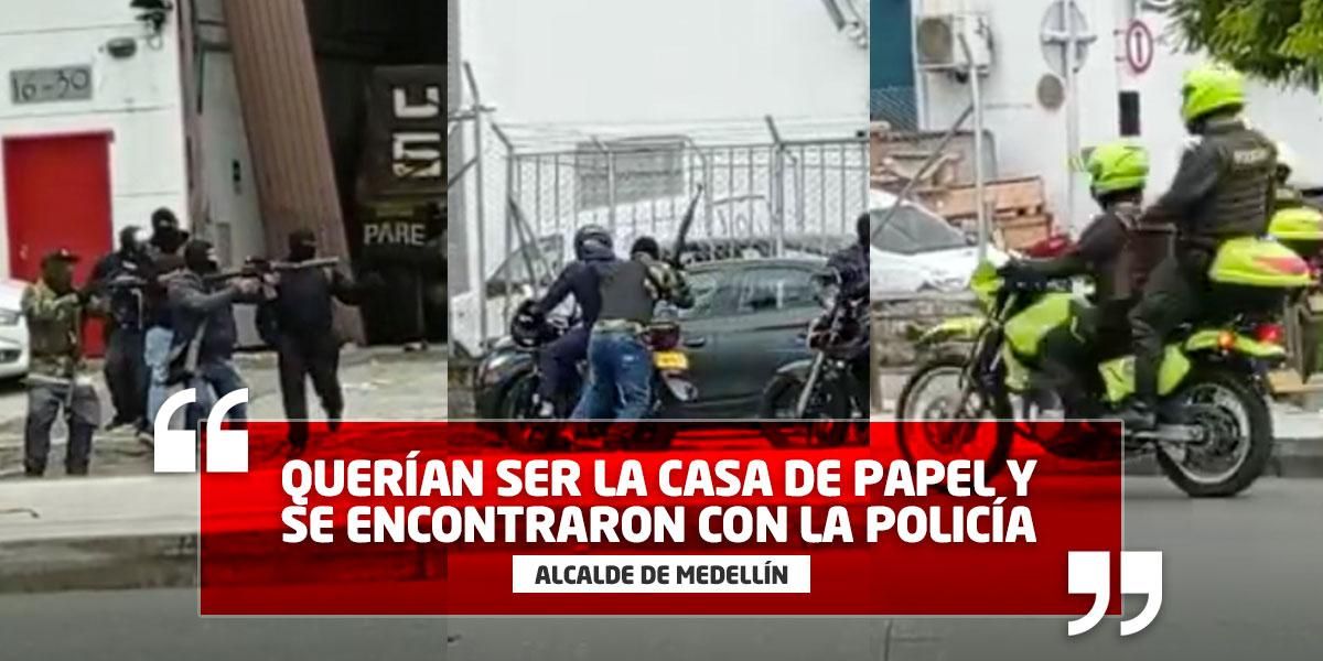 (Video) Revelan detalles sobre el robo que frustró la Policía a fundidora de oro en Medellín