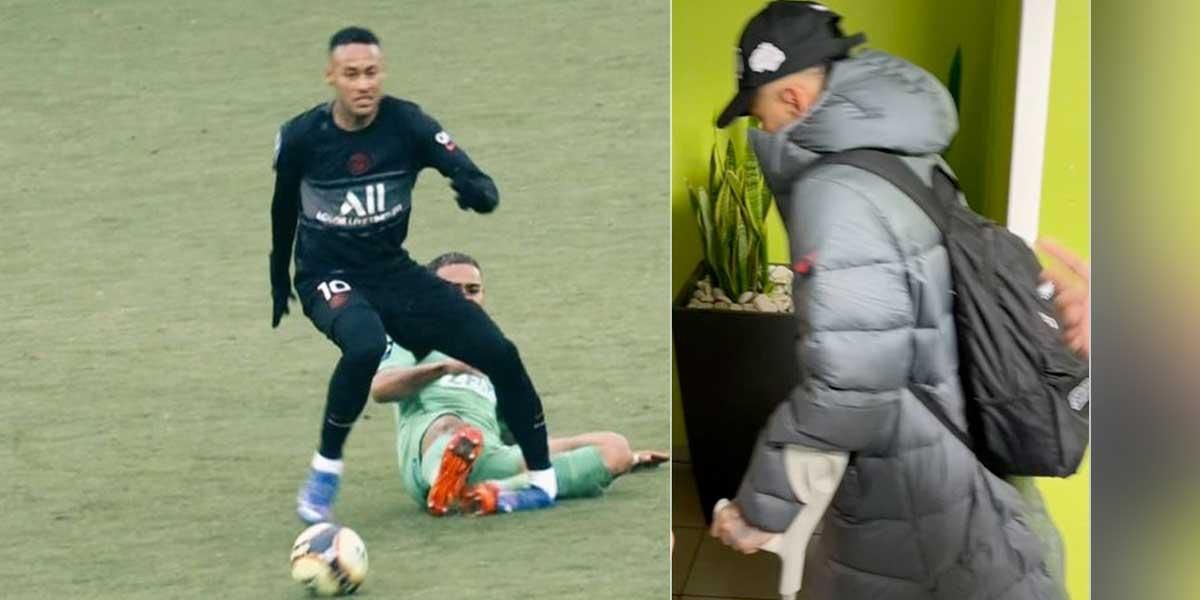 “Volveré mejor y más fuerte”: Neymar tras salir del campo de juego por una fuerte lesión