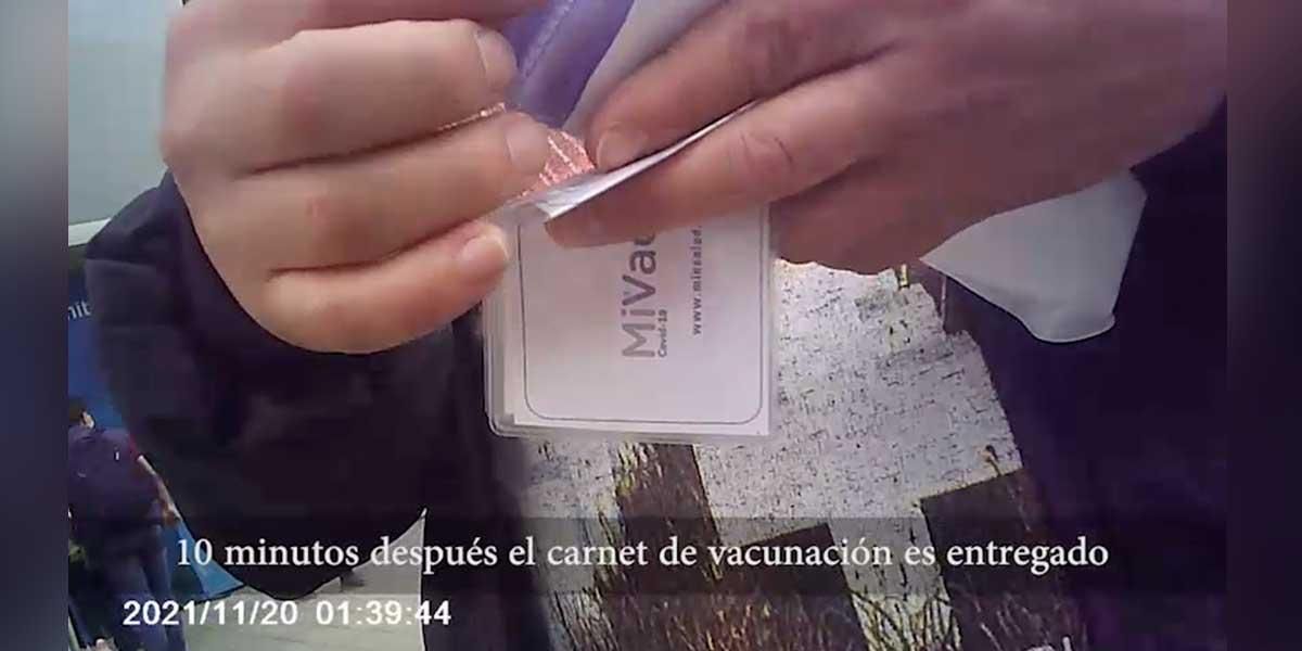 Video: Así venden carné de vacunación falsificado en Bogotá