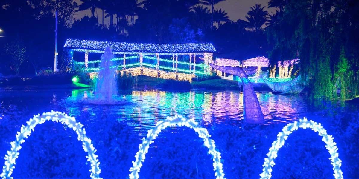 Con una exhibición de luces inspirada en el Pacífico, Jardín Botánico se suma a la Ruta de la Navidad
