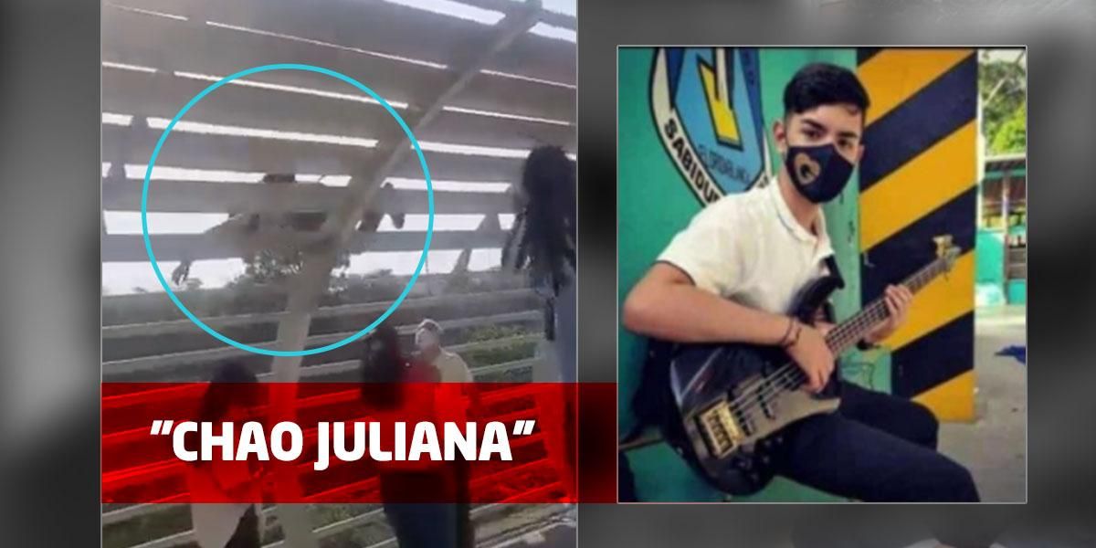 Video: Joven se lanzó desde un puente en Bucaramanga por aparentes problemas pasionales