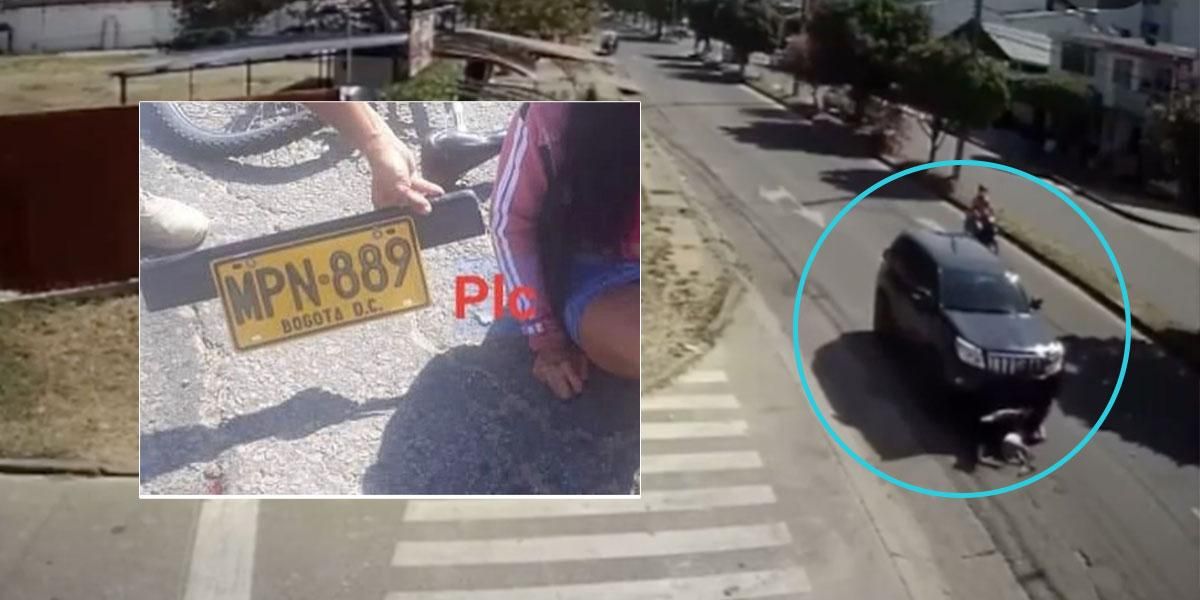 (Video) Buscan a conductor que pasó por encima de una mujer y un menor en Yopal