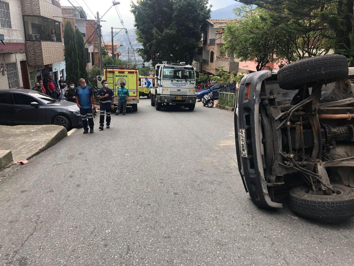 Accidente vehicular en Medellín