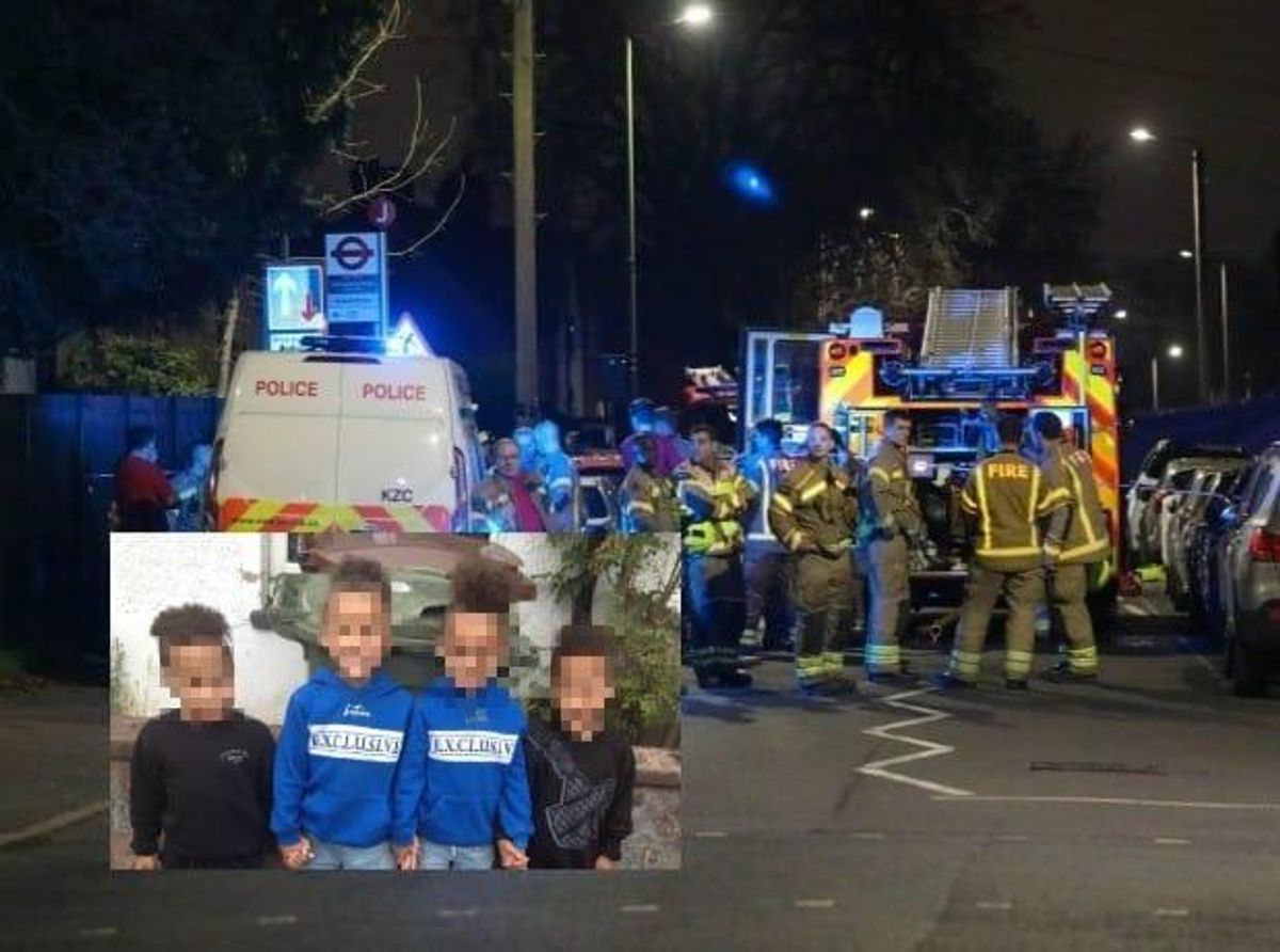 niños mueren quemados casa Sutton londres