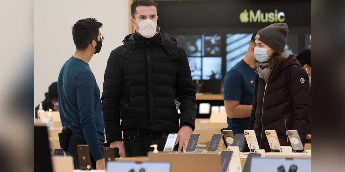 Apple cierra al público sus tiendas en Nueva York ante el alza de casos de covid