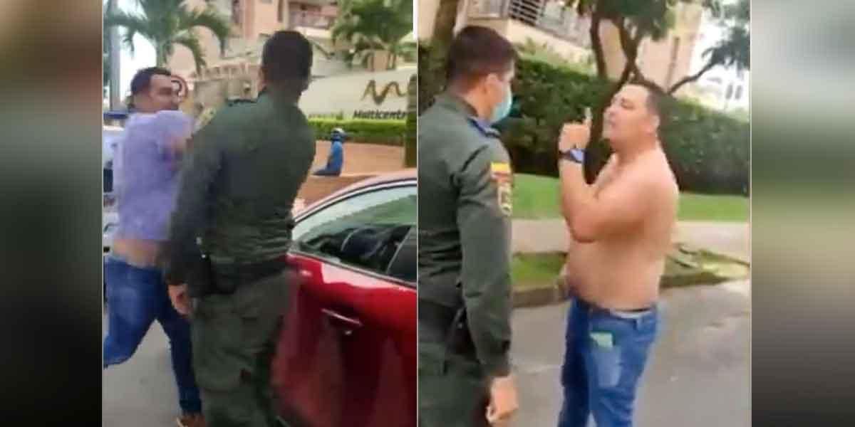 (Video) ¿Otro caso de ‘Usted no sabe quién soy yo’?: Hombre ebrio “cacheteó” a un policía