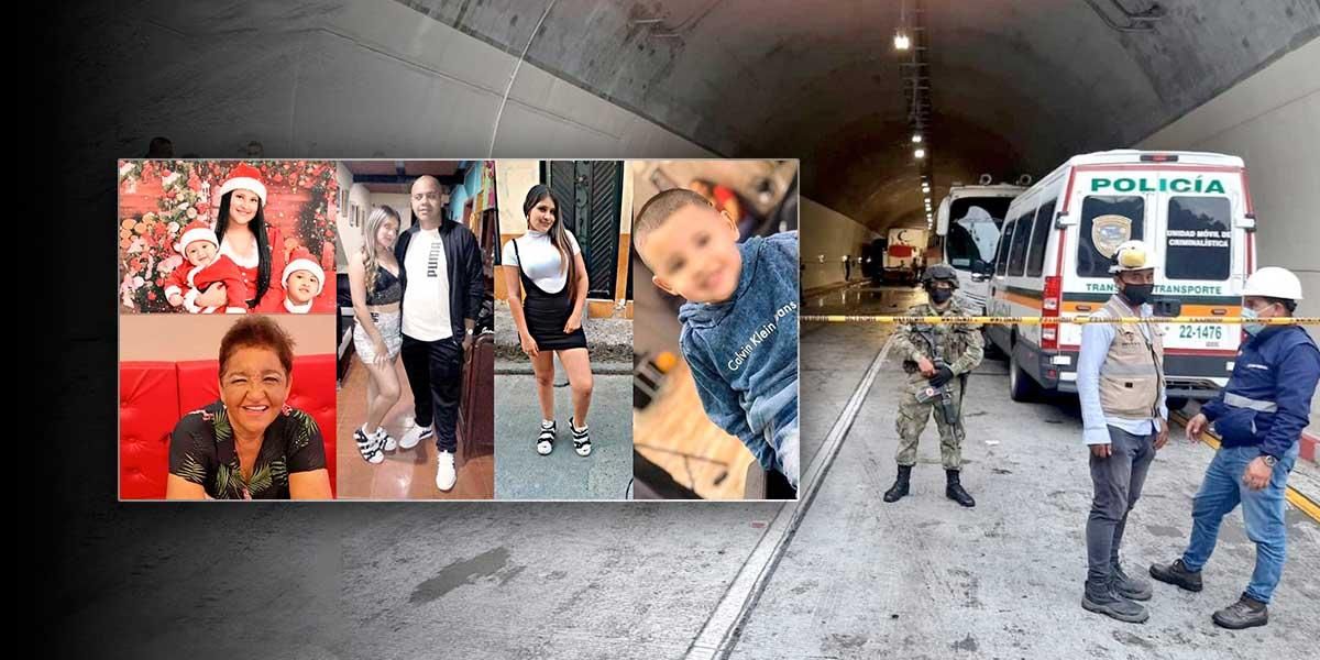 Los rostros de la familia completa que murió en el fatal accidente en túnel de La Línea
