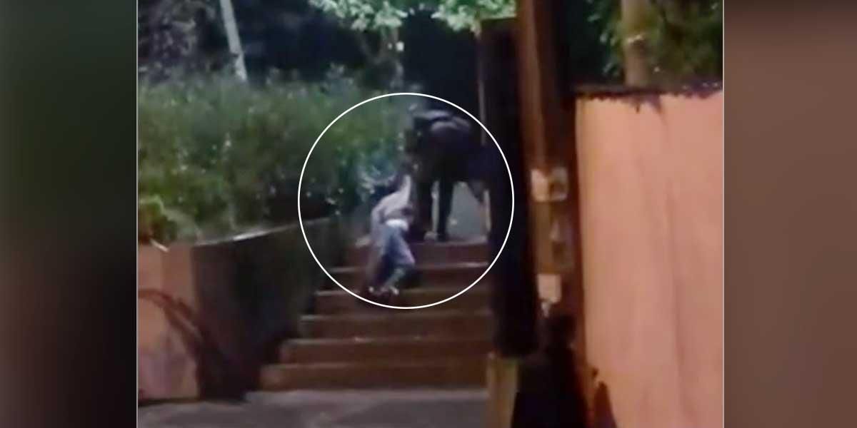 (Video) Policías golpearon y arrastraron violentamente a un joven en Medellín