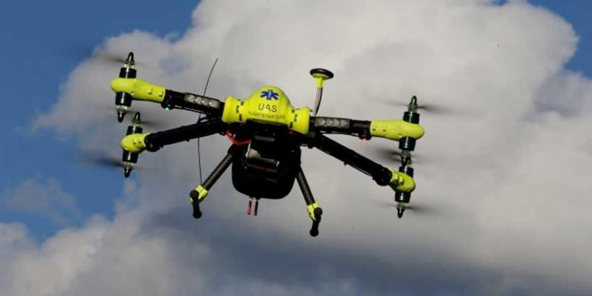 Un dron con desfibrilador salvó la vida de un hombre que sufría un paro cardiaco