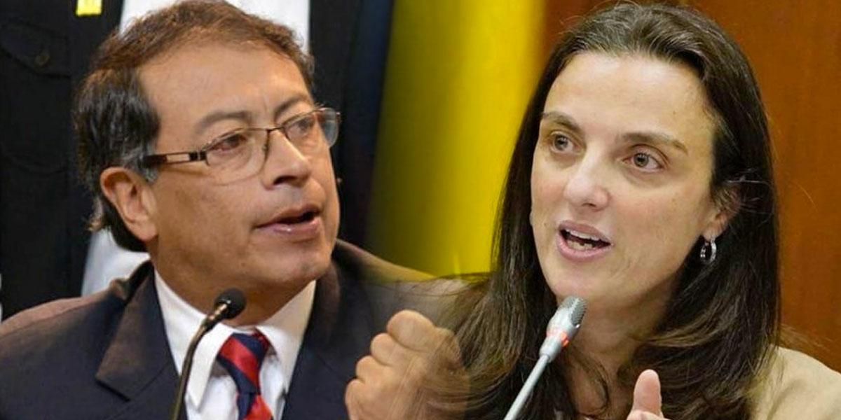 “Los cargos públicos no son para los corruptos”: Petro le dice a la exminstra Karen Abudinen