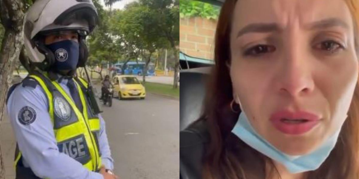 (Video) “El abuelo se murió”: mujer denuncia que agente de tránsito la multó en medio de una emergencia