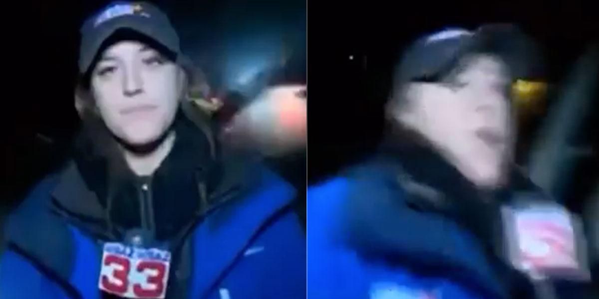 (Video) Mientras transmitía en vivo, periodista fue arrollada por un carro