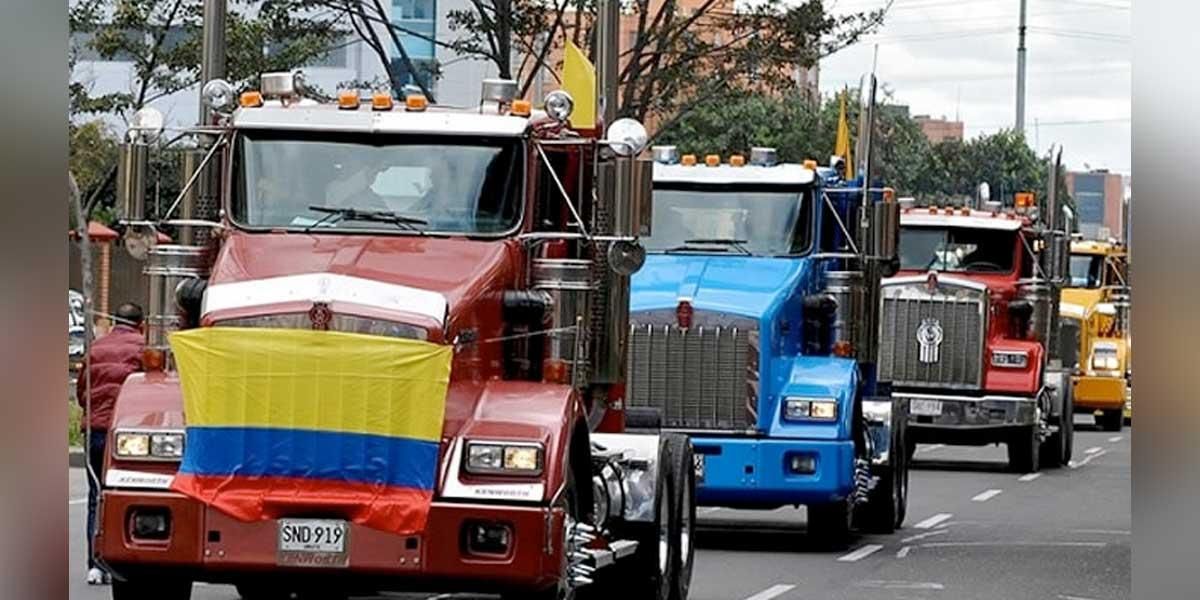 Tome vías alternas: movilización de camioneros en Bogotá