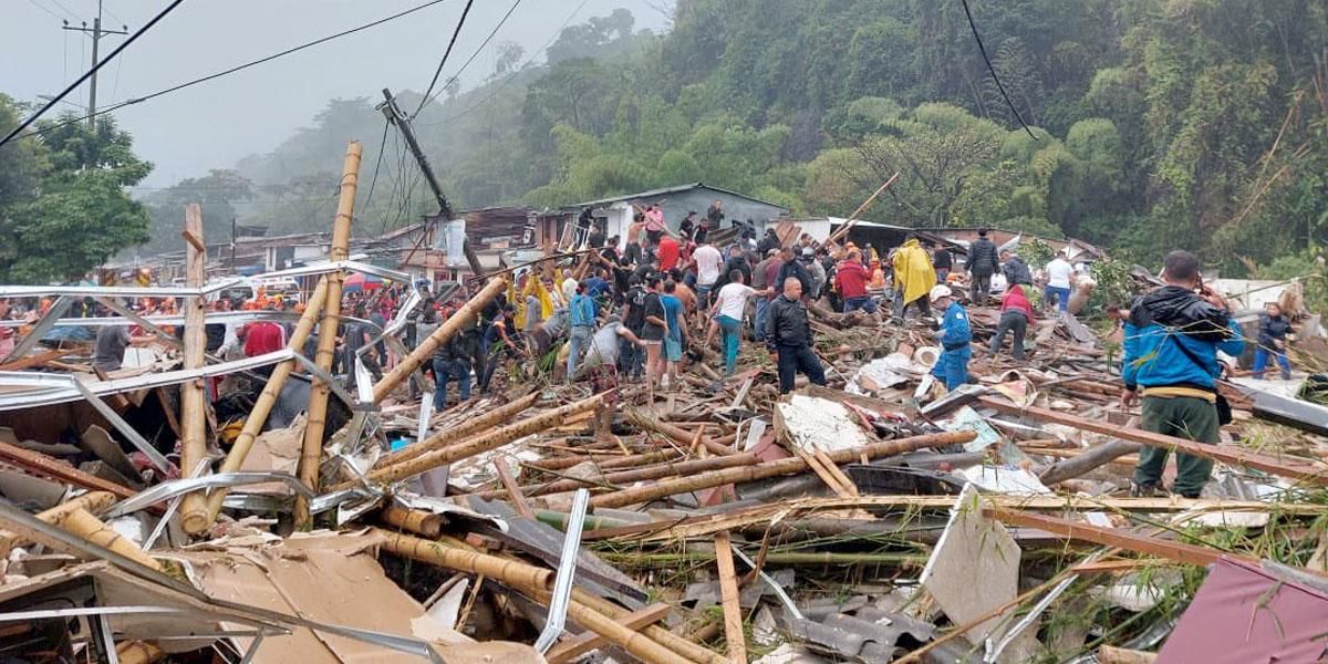Autoridades confirman 16 fallecidos y 3 desaparecidos por deslizamiento en Risaralda