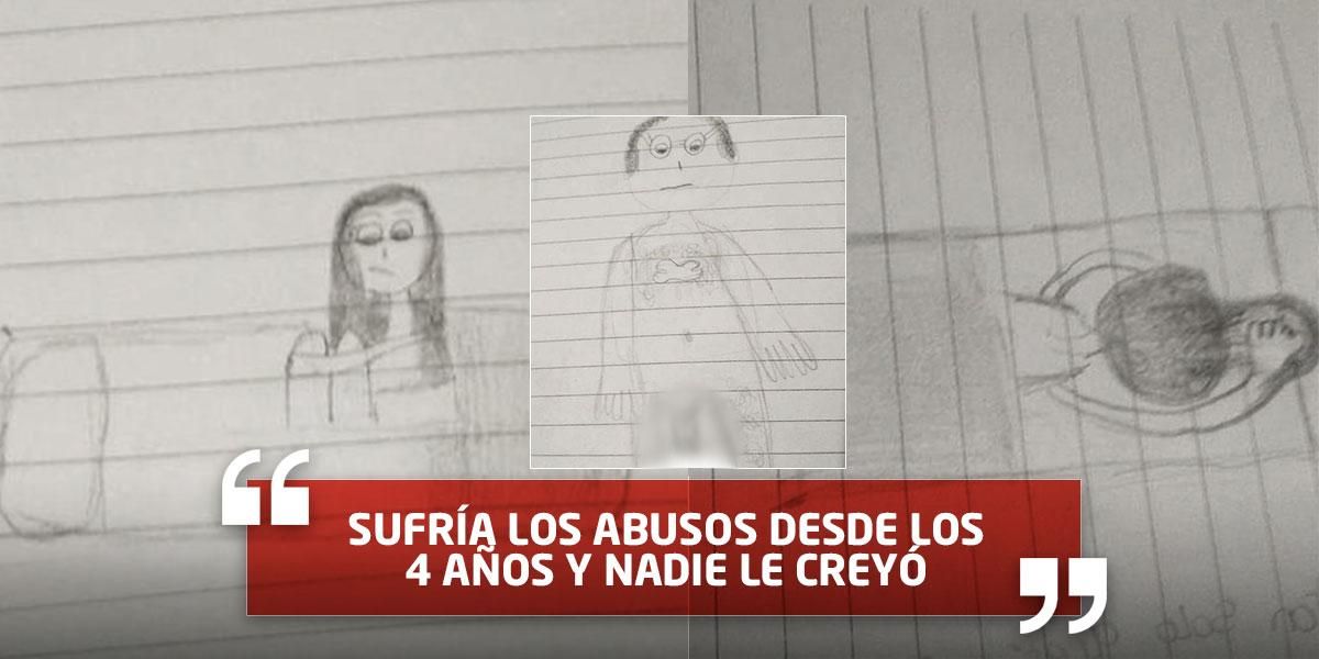 Crudo testimonio de una menor de 16 años que retrató con dibujos los abusos sexuales de su papá