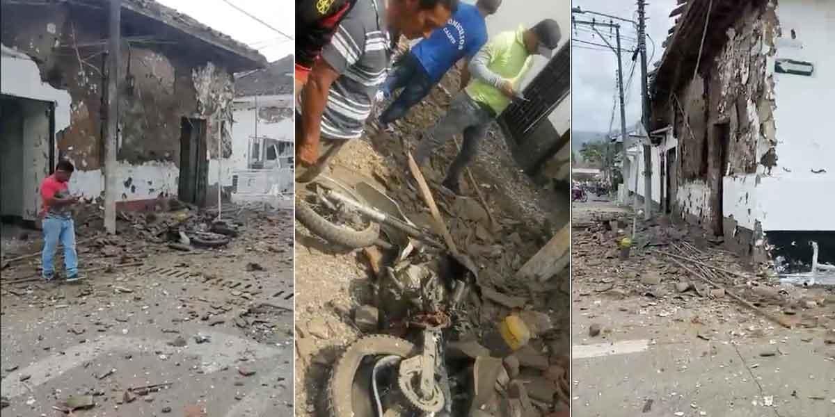 Explota moto-bomba cerca a estación de Policía en Caloto, Cauca