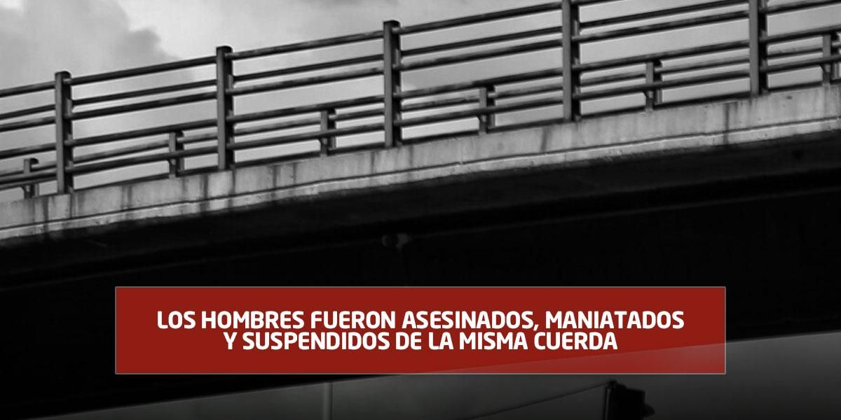 Conmoción por el espeluznante hallazgo de dos cadáveres colgados de un puente en Ecuador