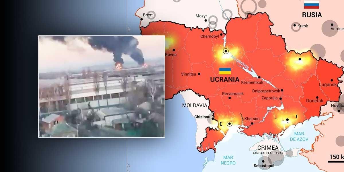 Estas fueron las ciudades de Ucrania que Vladimir Putin ordenó atacar a su ejército