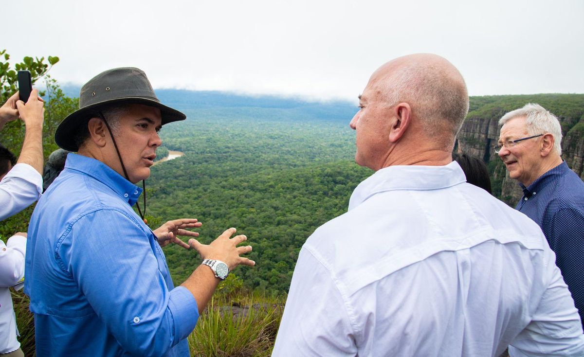 Jeff Bezos e Iván Duque visitaron el Parque Natural Chiribiquete