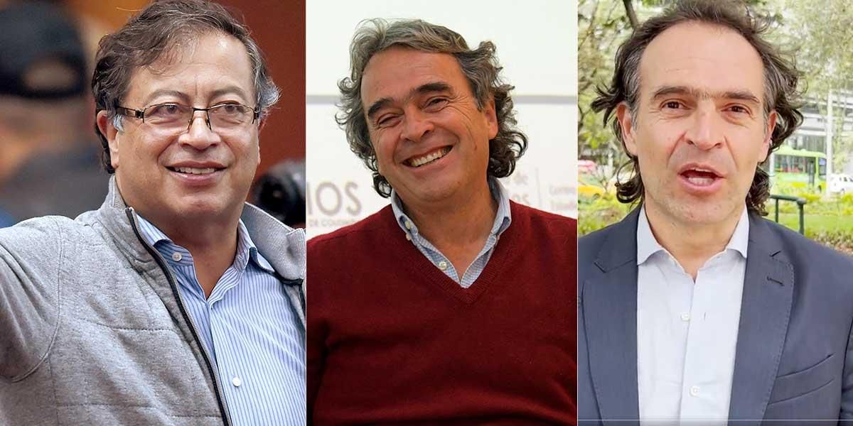 Los tres candidatos a la Presidencia elegidos por las coaliciones