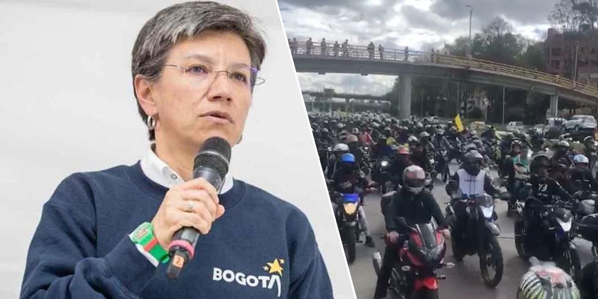 Claudia López se reunirá con motociclistas para discutir restricción al parrillero