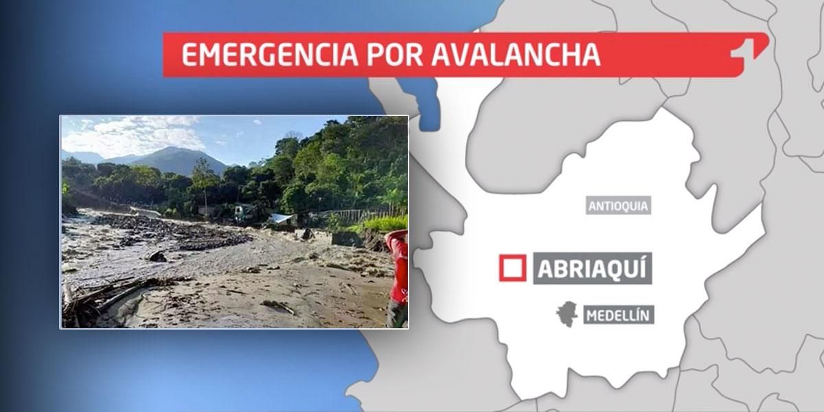 Avalancha en Abriaquí, Antioquia deja al menos 11 fallecidos y varios desaparecidos
