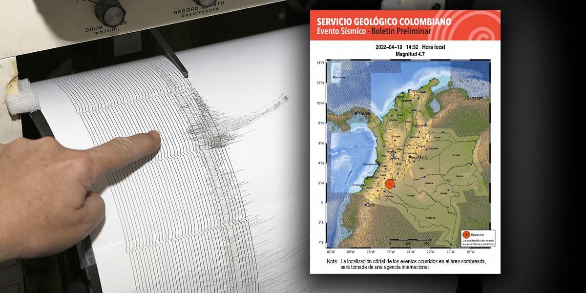 Fuerte sismo sacudió el sur del país en la tarde de este martes