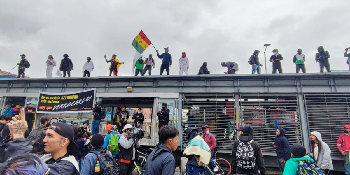 Así van las manifestaciones en diferentes puntos de Bogotá