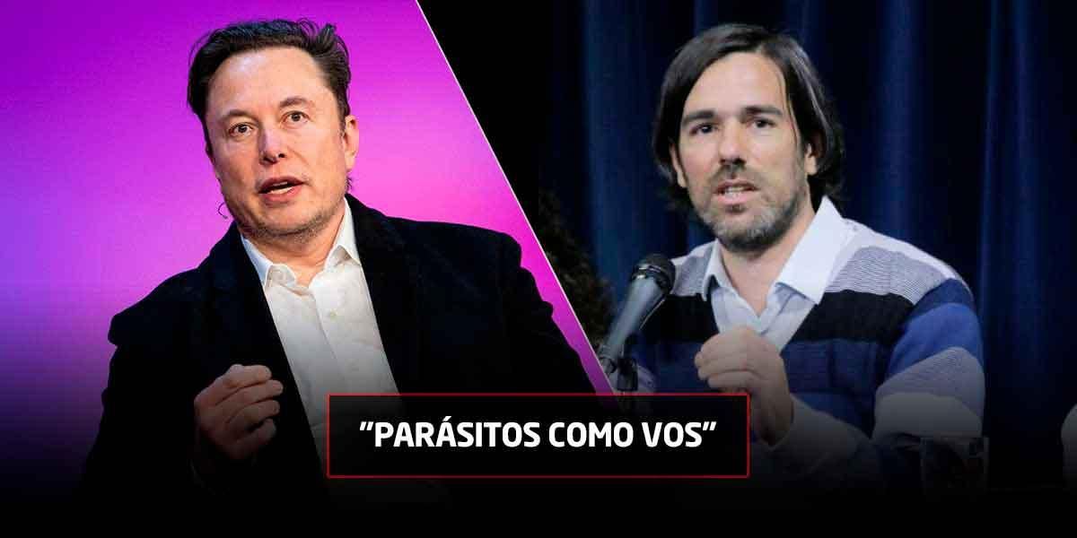 Político argentino le dice “parásito” a Elon Musk