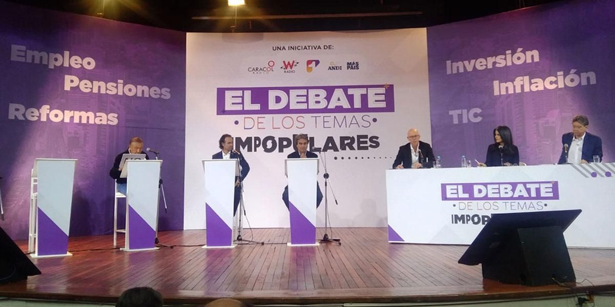 Debate Canal 1: Rodolfo Hernández, Sergio Fajardo y Federico Gutiérrez responden a temas impopulares