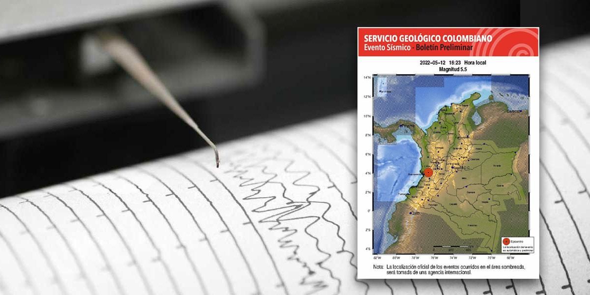 Sismo de magnitud 5.2 con epicentro en Litoral de San Juan – Chocó, se sintió en varias zonas del país