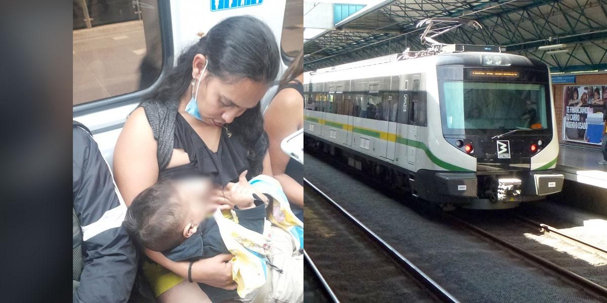 Se quejó de una mujer que lactaba a su bebé en un vagón y respuesta del Metro de Medellín se convirtió en tendencia