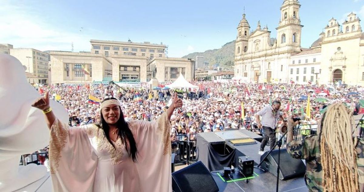“La Gran Fiesta del Cambio”: Gustavo Petro cierra su campaña en Bogotá con Plaza de Bolívar llena