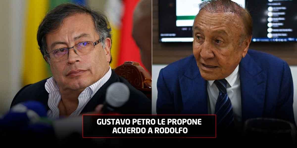 Petro le propone acuerdo de gobernabilidad a Rodolfo Hernández