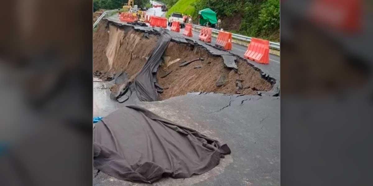 Colapsó tramo de la vía a Barrancabermeja que entregó Iván Duque hace 10 días