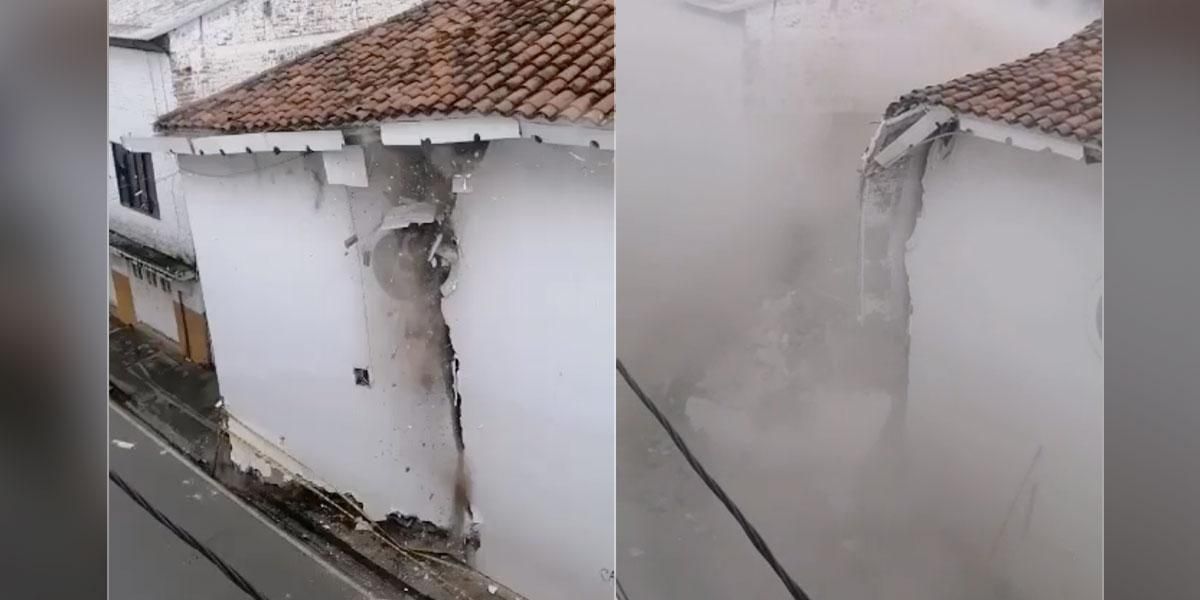 Video: Se desplomó emblemática iglesia de Jamundí, Valle del Cauca