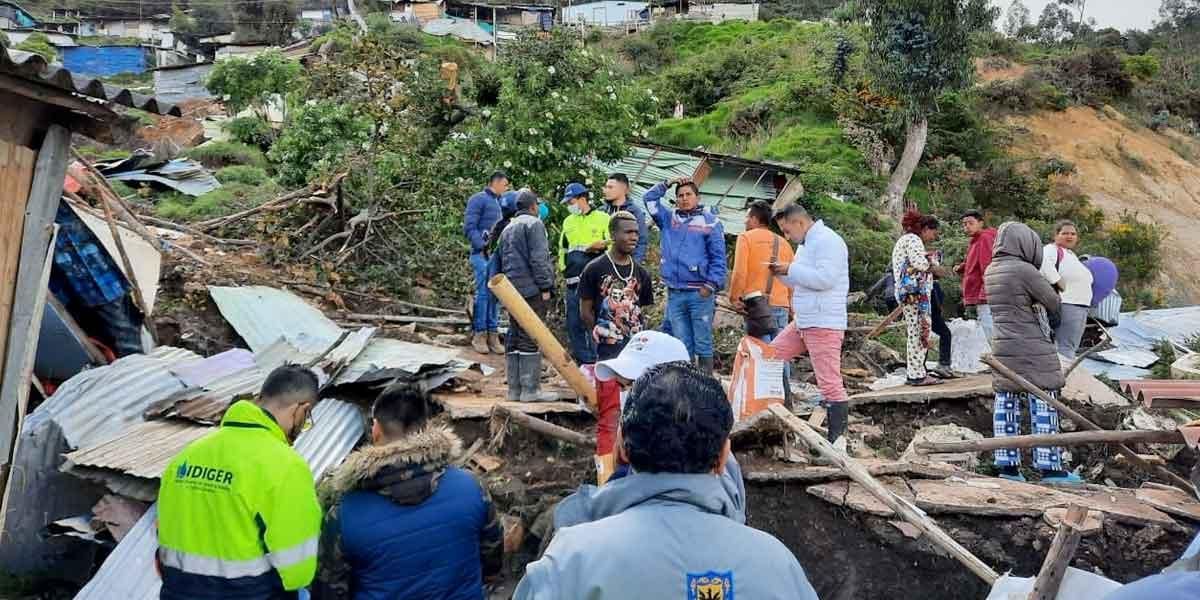 Deslizamiento en Usme deja 40 viviendas afectadas